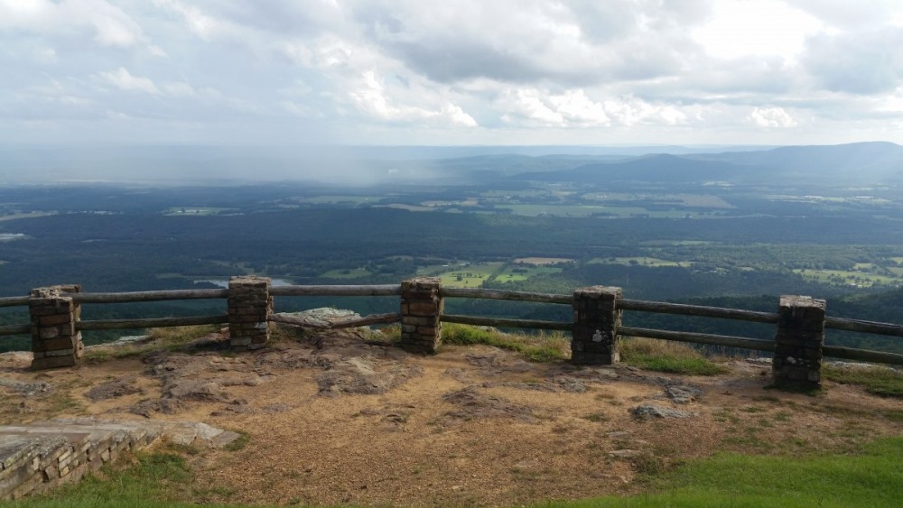 Petit Jean River Valley Overlook at Mount Magazine State Park in Arkansas