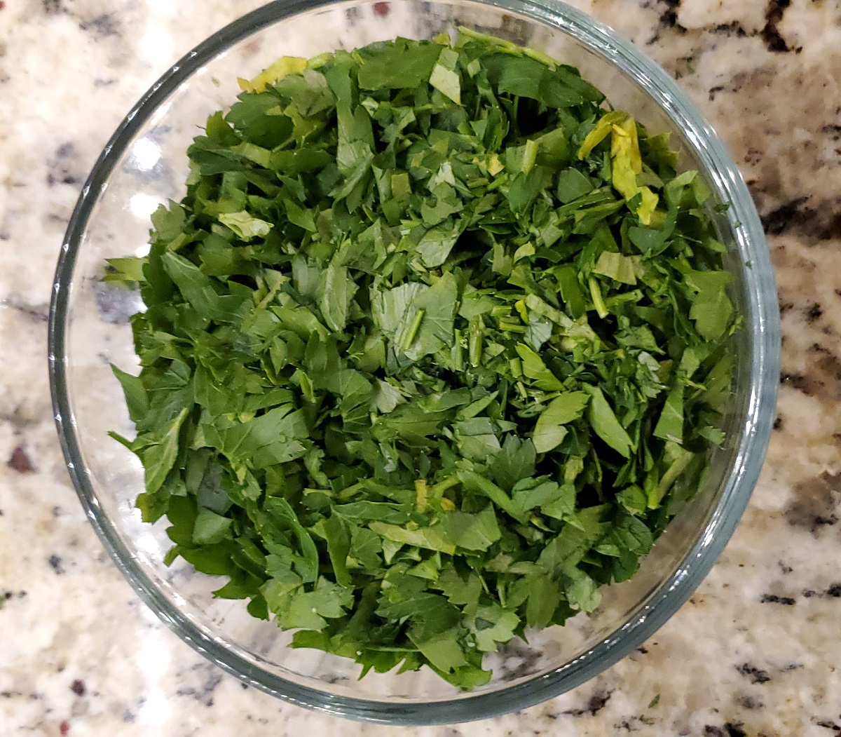 chopped parsley